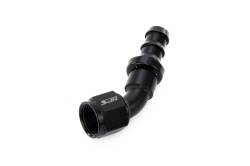 HPS Performance - HPS 150-4508 Push-On Hose End To AN -8 Female Aluminum Black 45-DEG - Image 1