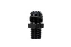 HPS Performance - HPS AN816-12-8 -12 AN Flare To 1/2" NPT/Metric Adapter Straight Black - Image 1