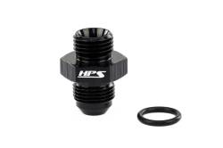 HPS Performance - HPS AN920-06 Black AN -6 Male To -6 O-ring Boss Port Thread Male Adapter - Image 1