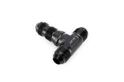 HPS Performance - HPS AN834-6 -6AN Male To Male Bulkhead Adapter Aluminum Black Tee - Image 2