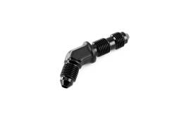 HPS Performance - HPS AN837-3 -3AN Male To Male Bulkhead Adapter Aluminum Black 45-DEGree - Image 1