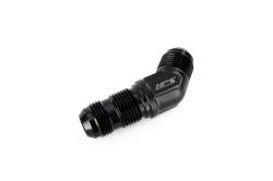 HPS Performance - HPS AN837-10 -10AN Male To Male Bulkhead Adapter Aluminum Black 45-DEGree - Image 1