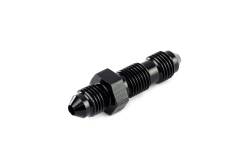 HPS Performance - HPS AN832-3 -3AN Male To Male Bulkhead Adapter Straight Black - Image 1
