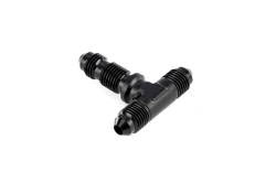 HPS Performance - HPS AN834-3 -3AN Male To Male Bulkhead Adapter Aluminum Black Tee - Image 1