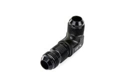 HPS Performance - HPS AN833-12 -12AN Male To Male Bulkhead Adapter Aluminum Black 90-DEGree - Image 2