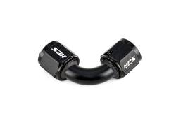 HPS Performance - HPS AN9901-03 Black AN -3 Female To Female Swivel Coupling Adapter 90-DEGree - Image 2