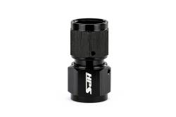 HPS Performance - HPS AN9001-03 -3AN Female To Female Swivel Coupling Adapter Straight Black - Image 1