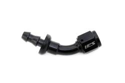 HPS Performance - HPS 150-3006 Push-On Hose End To AN -6 Female Aluminum Black 30-DEG - Image 1