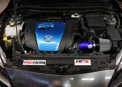 HPS Performance - HPS 827-531BL Blue Air Intake Kit for 12-13 Mazda Mazda3 2.0L - Image 2