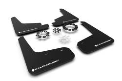 Rally Armor - Rally Armor MF72-UR-BLK/WH Black Mud Flap White Logo - Image 1