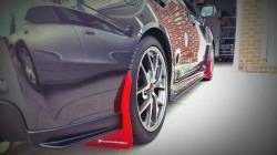 Rally Armor - Rally Armor MF32-UR-RD/WH-X Red Mud Flap Altered Font White Logo - Image 2