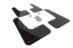 Rally Armor - Rally Armor MF76-UR-BLK/RD Black Mud Flap Red Logo - Image 1
