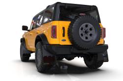 Rally Armor - Rally Armor MF85-NO-PL-COR Black Mud Flap Cy Orange Logo - Image 2