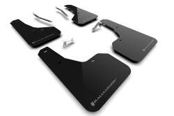 Rally Armor - Rally Armor MF82-UR-BLK/GRY Black Mud Flap Grey Logo - Image 1