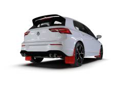 Rally Armor - Rally Armor MF80-UR-RD/WH Red Mud Flap White Logo - Image 2
