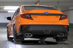 Rally Armor - Rally Armor MF92-UR-BLK/OR-X Black Mud Flap Orange Logo - Image 2