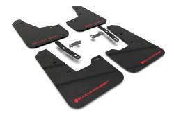 Rally Armor - Rally Armor MF21-UR-BLK-RD Black Mud Flap Red Logo - Image 1