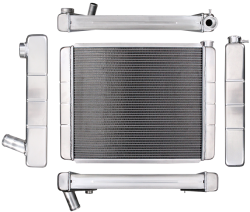 Northern Radiator - Northern Radiator 204119 Race Pro 26 x 19 GM Double Pass w/Threaded Inlet - Image 2