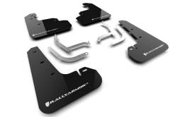 Rally Armor - Rally Armor MF105-UR-BLK-WH Black Mud Flap White Logo - Image 1
