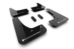 Rally Armor - Rally Armor MF122-UR-BLK-WH Black Mud Flap White Logo - Image 1
