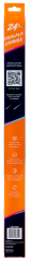 Scrubblade - Scrubblade CBO2400 24" 610mm Orange Silicone Shadeblade Wiper Blade - Image 2
