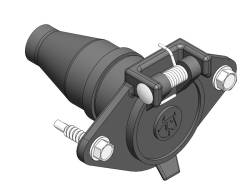 Blue Ox - Blue Ox BX88385 6 PIN CONNECTOR Kit BLACK PLASTIC QTY. 5 - Image 2
