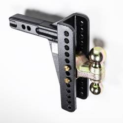 Blue Ox - Blue Ox BXH14101 ADJ. BALL MOUNT 2" RCVR 10-1/8" DROP/RISE 2" & 2-5/16" BALL 14K - Image 1