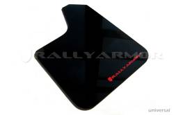 Rally Armor - Rally Armor MF12-UR-BLK/GRY Black Mud Flap Grey Logo - Image 2