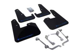 Rally Armor - Rally Armor MF15-UR-BLK/BL Black Mud Flap Blue Logo - Image 1