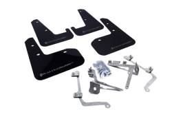 Rally Armor - Rally Armor MF19-UR-BLK/GRY Black Mud Flap Grey Logo - Image 1