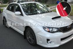 Rally Armor - Rally Armor MF19-UR-RD/WH Red Mud Flap White Logo - Image 2