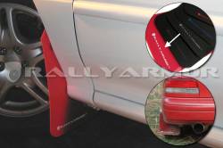 Rally Armor - Rally Armor MF2-UR-RD/WH Red Mud Flap White Logo - Image 2