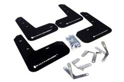 Rally Armor - Rally Armor MF23-UR-BLK/WH Black Mud Flap White Logo - Image 1