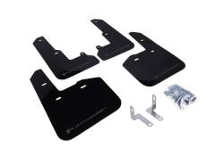 Rally Armor - Rally Armor MF34-UR-BLK/GRY Black Mud Flap Grey Logo - Image 1
