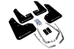 Rally Armor - Rally Armor MF37-UR-BLK/WH Black Mud Flap White Logo - Image 1