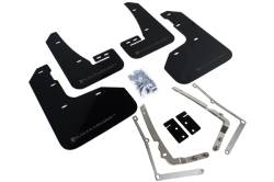 Rally Armor - Rally Armor MF40-UR-BLK/GRY Black Mud Flap Grey Logo - Image 1