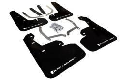 Rally Armor - Rally Armor MF45-UR-BLK/WH Black Mud Flap White Logo - Image 1