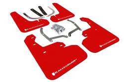 Rally Armor - Rally Armor MF45-UR-RD/WH Red Mud Flap White Logo - Image 1