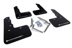 Rally Armor - Rally Armor MF47-UR-BLK/WH Black Mud Flap White Logo - Image 1