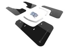 Rally Armor - Rally Armor MF49-UR-BLK/GRY Black Mud Flap Grey Logo - Image 1