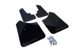 Rally Armor - Rally Armor MF5-UR-BLK/GRY Black Mud Flap Grey Logo - Image 1