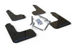 Rally Armor - Rally Armor MF51-UR-BLK/BL Black Mud Flap Blue Logo - Image 1