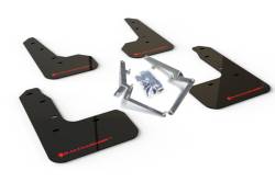 Rally Armor - Rally Armor MF51-UR-BLK/RD Black Mud Flap Red Logo - Image 1