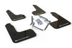 Rally Armor - Rally Armor MF51-UR-BLK/WH Black Mud Flap White Logo - Image 1