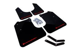 Rally Armor - Rally Armor MF6-UR-BLK/GRY Black Mud Flap Grey Logo - Image 1