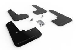 Rally Armor - Rally Armor MF64-UR-BLK/GRY Black Mud Flap Grey Logo - Image 1