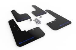 Rally Armor - Rally Armor MF66-UR-BLK/BL Black Mud Flap Blue Logo - Image 1