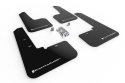 Rally Armor - Rally Armor MF66-UR-BLK/WH Black Mud Flap White Logo - Image 1