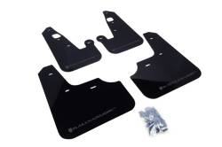 Rally Armor - Rally Armor MF8-UR-BLK/GRY Black Mud Flap Grey Logo - Image 1