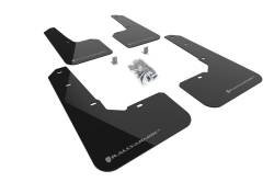 Rally Armor - Rally Armor MF76-UR-BLK/GRY Black Mud Flap Grey Logo - Image 1